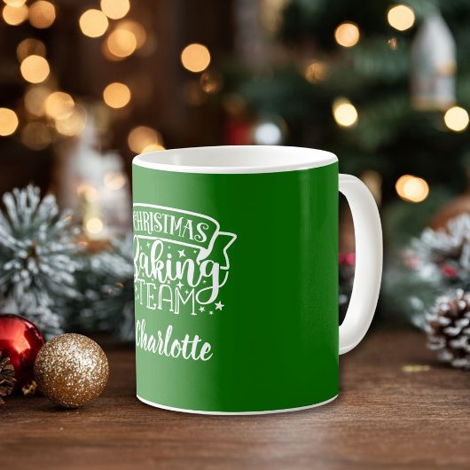 Custom "Christmas baking team!" Mug Kaffeetasse