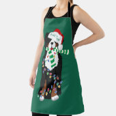 Custom Christmas Bernese Mountain Holiday Dog Schürze (InSitu)