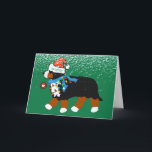 Custom Christmas Bernese Mountain Naughty Dog Feiertagskarte<br><div class="desc">Funny Personalisiert Weihnachten Bernese Mt Hund Naughty Hund! - Mischvous Berner,  der mit Weihnachtsschmuck und Weihnachtsbeleuchtung verziert ist! Niedliche Weihnachtsgeschenke für Bierliebhaber!!</div>