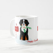 Custom Christmas Bernese Mt Dog Letter to Santa Kaffeetasse (Vorderseite Links)