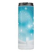 Custom Christmas Boston Terrier Head Weihnachtsman Thermosbecher (Rückseite)