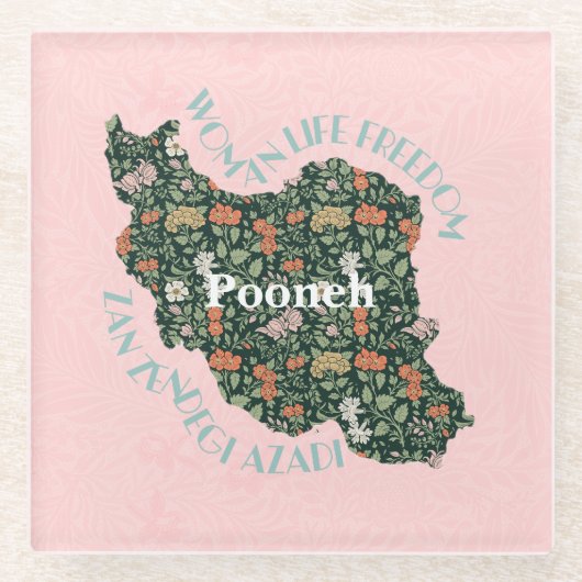 Custom Christmas Bulk Geschenke für Frauen Feminis Glasuntersetzer (Vorderseite)