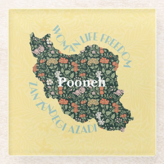 Custom Christmas Bulk Geschenke für Frauen Feminis Glasuntersetzer (Vorderseite)