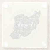 Custom Christmas Bulk Geschenke für Frauen Feminis Glasuntersetzer (Rückseite)