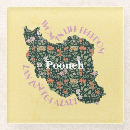 Custom Christmas Bulk Geschenke für Frauen Feminis Glasuntersetzer (Vorderseite)