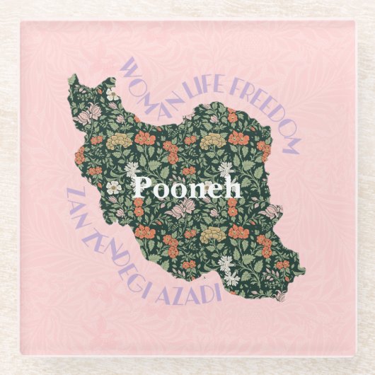 Custom Christmas Bulk Geschenke für Frauen Feminis Glasuntersetzer (Vorderseite)