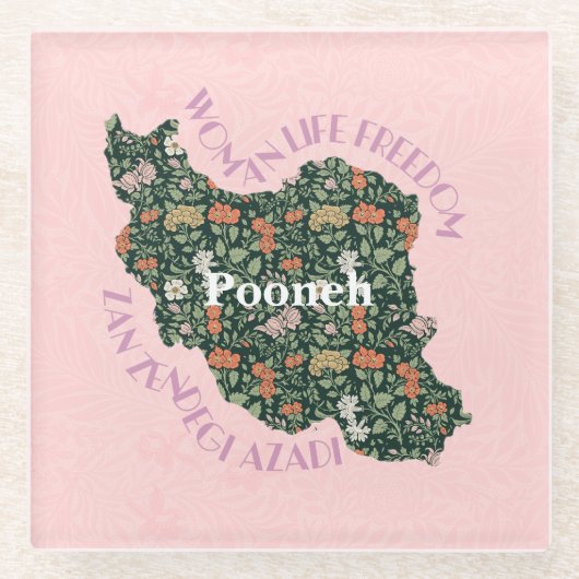 Custom Christmas Bulk Geschenke für Frauen Feminis Glasuntersetzer (Vorderseite)