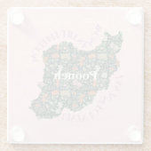 Custom Christmas Bulk Geschenke für Frauen Feminis Glasuntersetzer (Rückseite)