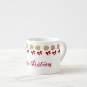 Custom Christmas Candy Cane Espressotasse (Vorderseite Rechts)