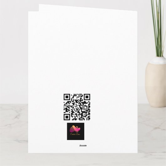 Custom Christmas Candy Cane Karte (Rückseite)