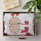 Custom Christmas Candy und Matching Teddy Bär Seidenpapier (Geschenk)