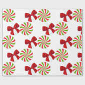 Custom Christmas Candy Wrapping Papier Geschenkpapier (Flach)