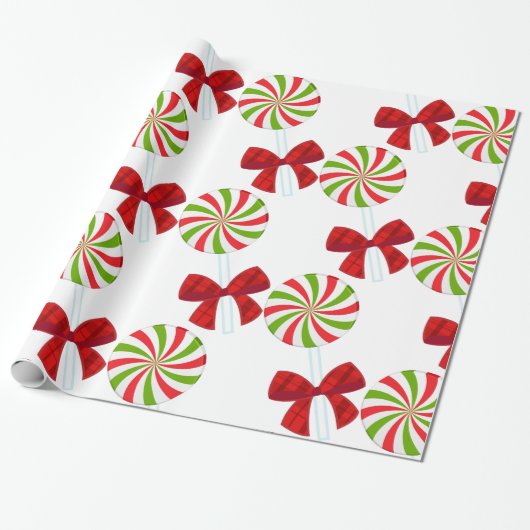 Custom Christmas Candy Wrapping Papier Geschenkpapier (Ungerollt)