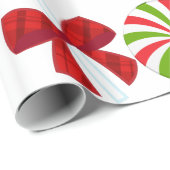 Custom Christmas Candy Wrapping Papier Geschenkpapier (Rolleneckpunkt)