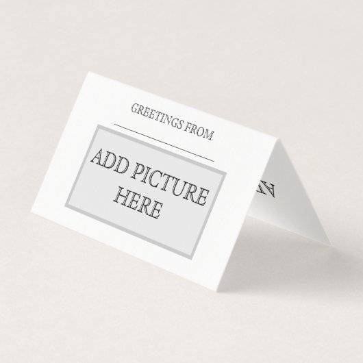 Custom Christmas Card Horizontal (Vorderseite)