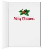 Custom Christmas card Jolly Snowman (Innen (Rechts))