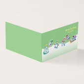 Custom Christmas card Snowmen Skaten (Vorderseite)