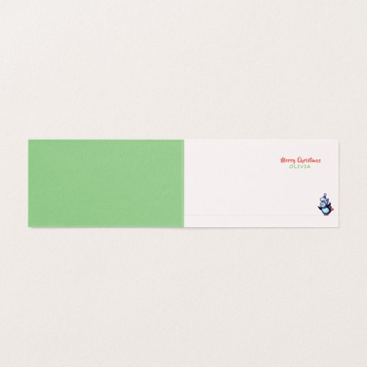 Custom Christmas card Snowmen Skaten (Innenseite Aufgefaltet)