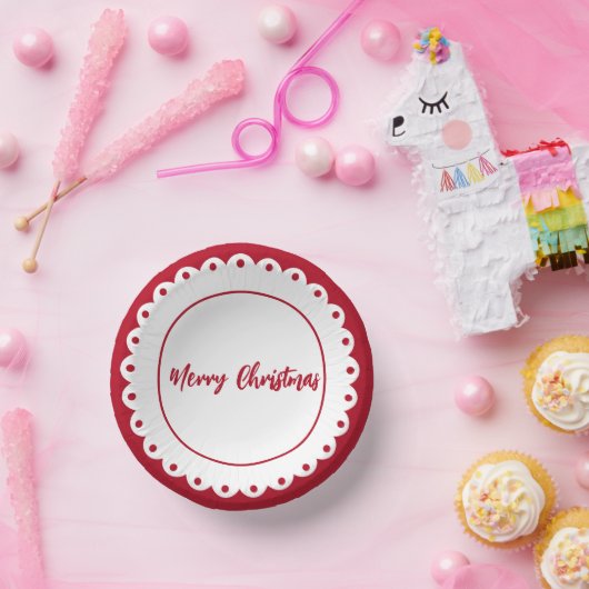 Custom Christmas Classic Pappteller (Party)