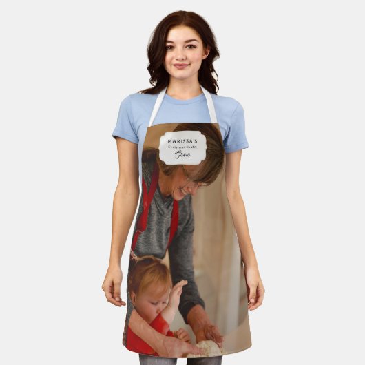 Custom Christmas Cookie Baking Crew Personalized Schürze (Getragen)