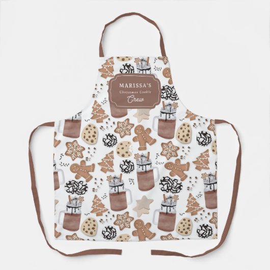 Custom Christmas Cookie Baking Crew Personalized Schürze (Vorderseite)