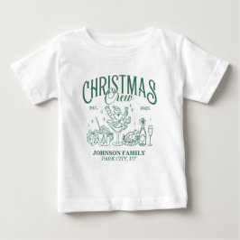 Custom Christmas Crew Matching Family Group Baby T-shirt