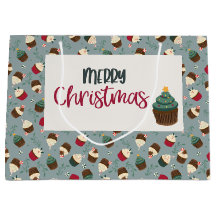 Custom Christmas Cupcakes Geschenktasche