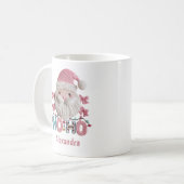 Custom Christmas Cute Santa “Ho Ho Ho” Holiday  Kaffeetasse (Vorderseite Links)