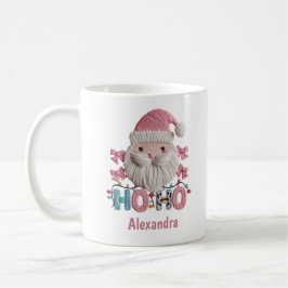 Custom Christmas Cute Santa “Ho Ho Ho” Holiday Kaffeetasse
