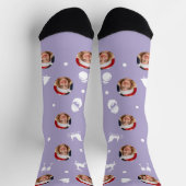 Custom Christmas (Digital Lavender) Socken (Oben)