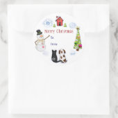 Custom Christmas Dog & Cat Address Stickers (Tasche)