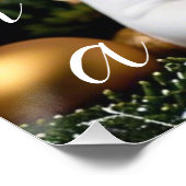 Custom Christmas Dog Making Memories Poster (Ecke)