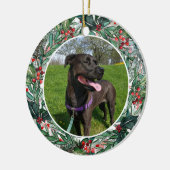 Custom Christmas Dog oder Cat Keepake Foto Keramik Ornament (Links)