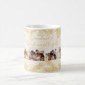 Custom Christmas Elegant Grandma's Photo Collage Kaffeetasse (Mittel)