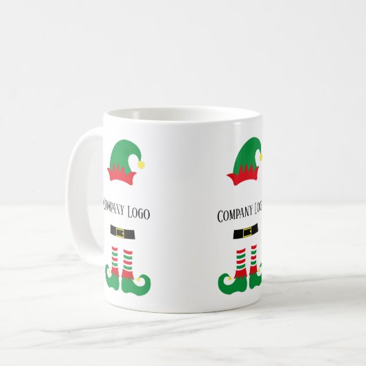 Custom Christmas Elf Tasse (Vorderseite Links)