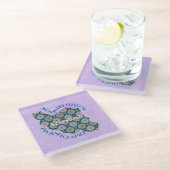 Custom Christmas Equality Bulk Geschenke für Mitar Glasuntersetzer (Schrägansicht)