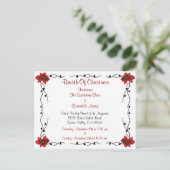 Custom Christmas Event Postcard Feiertagspostkarte (Stehend Vorderseite)