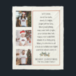 Custom Christmas Family Foto Collage Redewendungen Fleecedecke<br><div class="desc">Erstellen Sie eine individuelle Weihnachtskollektion,  begleitet von einem lustigen Mashup beliebter Redewendungen oder Phrasen,  und Ihrem Familiennamen am unteren Ende. Erleben Sie es an einem prominenten Ort,  an dem Ihre Familie und Urlauber es während der Festlichkeiten genießen können.</div>