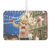 Custom Christmas Family Foto Einzigartiges Geschen Autolufterfrischer (Rückseite)