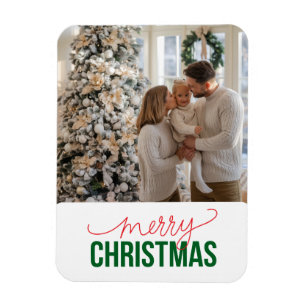 Custom Christmas Family Foto Magnet