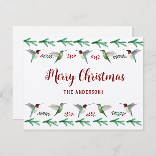 Custom Christmas Feiertagskarte (Vorne/Hinten)