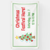 Custom Christmas Festival Tree Banner (Vertikal)