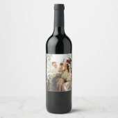 Custom Christmas Food & Drink Editable Labels Set Weinetikett (Vorderseite)