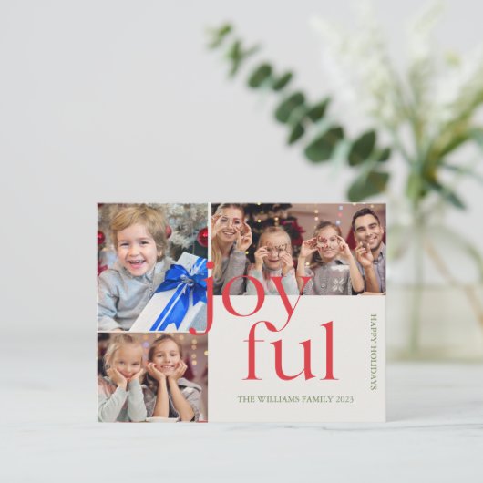 Custom Christmas Foto Card Weihnachten Weihnachten (Stehend Vorderseite)