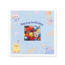 Custom Christmas Foto Napkin