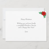 Custom Christmas Foto & Niedlich Elf auf Rot und W (Rückseite)