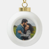 Custom Christmas Foto Ornament (Vorderseite)