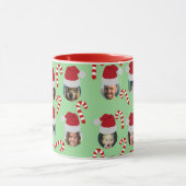 Custom Christmas Funny Family Foto Weihnachtsmannm Tasse (Zentrum)