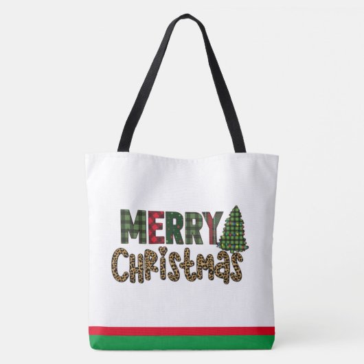 Custom Christmas Geschenk | Decked Christmas Tree Tasche (Rückseite)