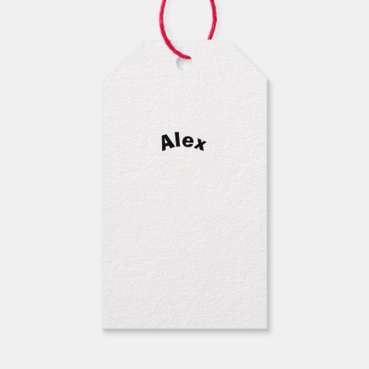 Custom Christmas Geschenkanhänger (Rückseite)